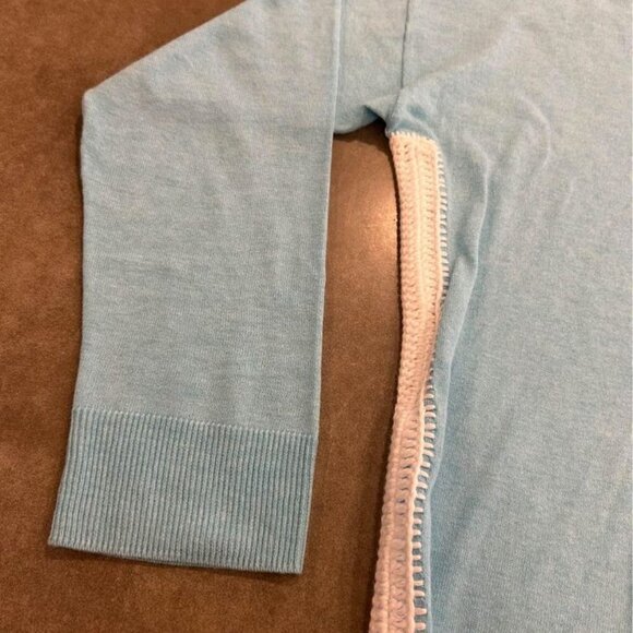 Light Blue Tassel Trim Women's Top - Picture 4 of 10